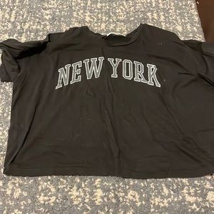 Vintage Looking “New York” Cropped Tee